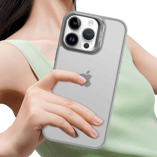 Frosted lens bracket case for iPhone