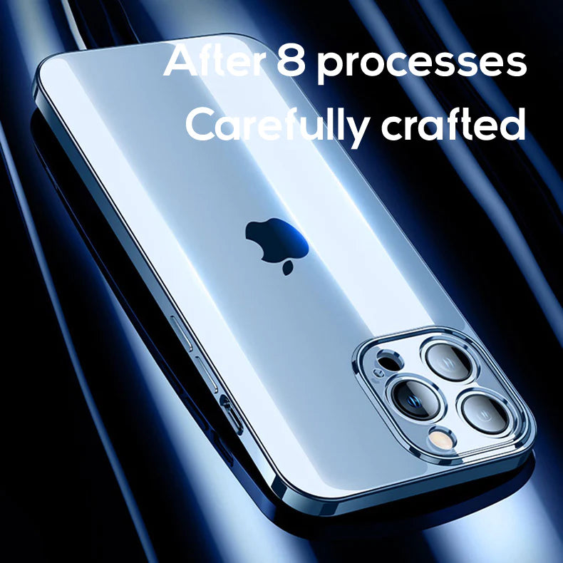 Ultra-thin diamond-grade transparent back panel case for iPhone 12/13 series