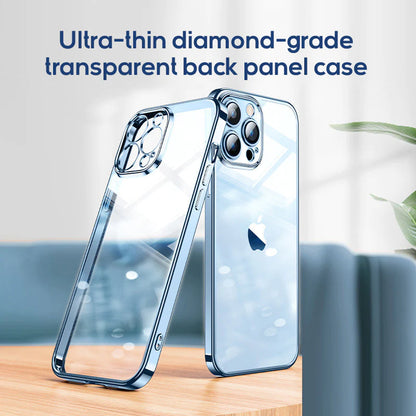 Ultra-thin diamond-grade transparent back panel case for iPhone 12/13 series