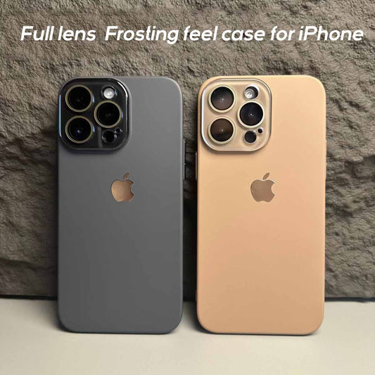 Full lens  Frosting feel case for iPhone